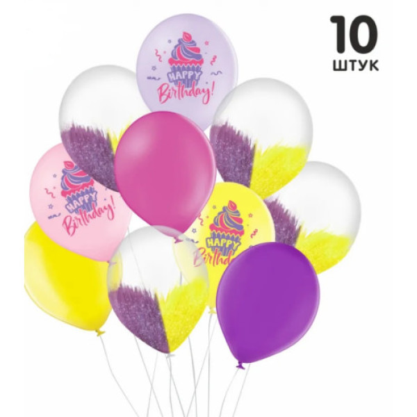 Набір повітряних куль Happy birthday NEW уп