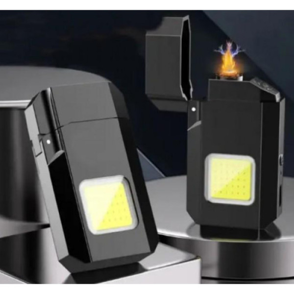 Запальничка спіральна 6002 M8 з LED-ліхтариком (60шт)