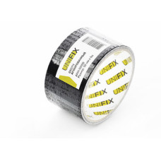 Стрічка клейка армована чорна 50 мм 10 м  (UNIFIX) ARM-5010B