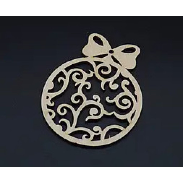 Дерев'яна новорічна заготовка Ф