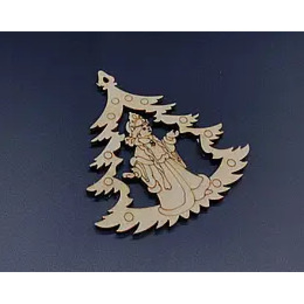 Дерев'яна новорічна заготовка Ф