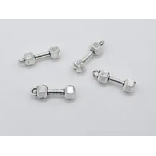 Гантеля античне срібло 20мм (V-3734) 1шт