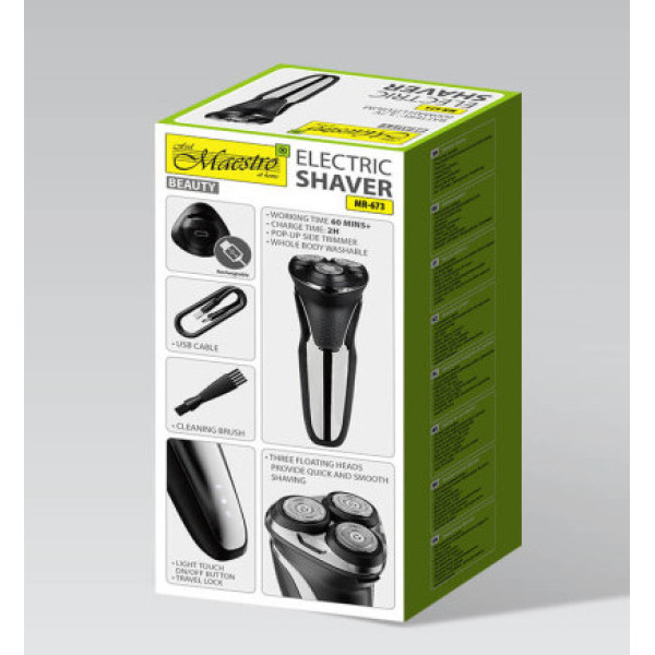Електрична Бездротова бритва Maestro MR673