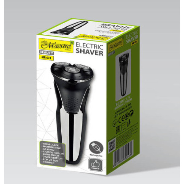 Електрична Бездротова бритва Maestro MR673