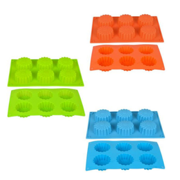 Форма силіконова "Ромашки" 6шт 27*16,5*2,5см X3-127