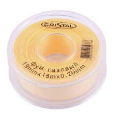 Фум стрічка тефлонова PROFI S-1204 (19*15*0,20) газова CRISTAL