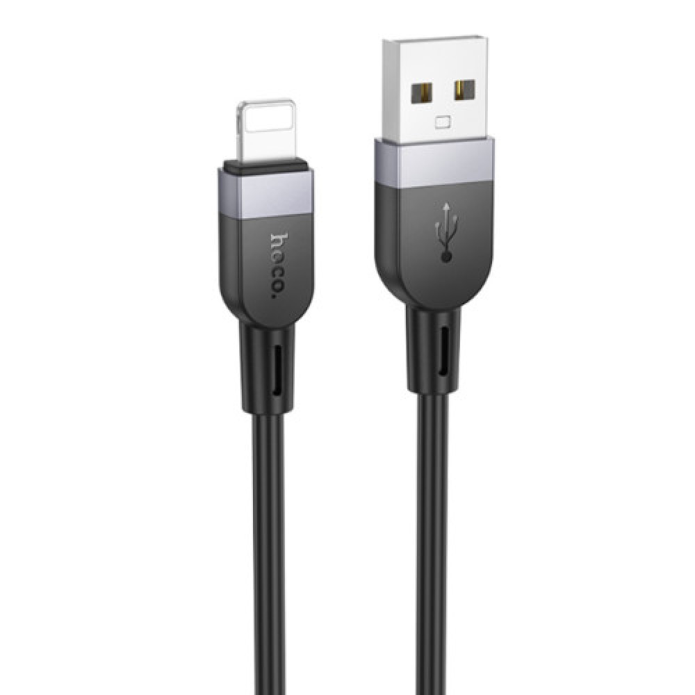 Кабель Hoco X109 Silicone Lightning 2.4A 2m (Чорний)