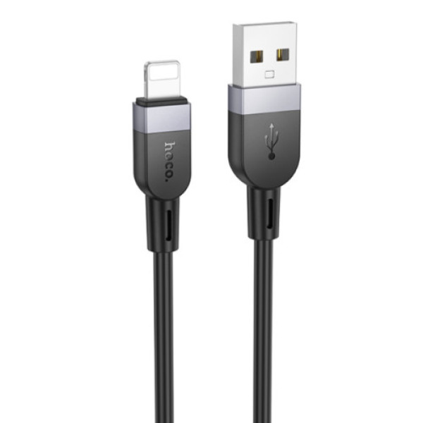 Кабель Hoco X109 Silicone Lightning 2.4A 2m (Чорний)