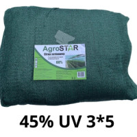Сітка затіняюча "AgroStar"з UV(3*5) 45%затінення,