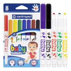 Фломастери 8 кольорів 8660/08 Baby CENTROPEN 1+
