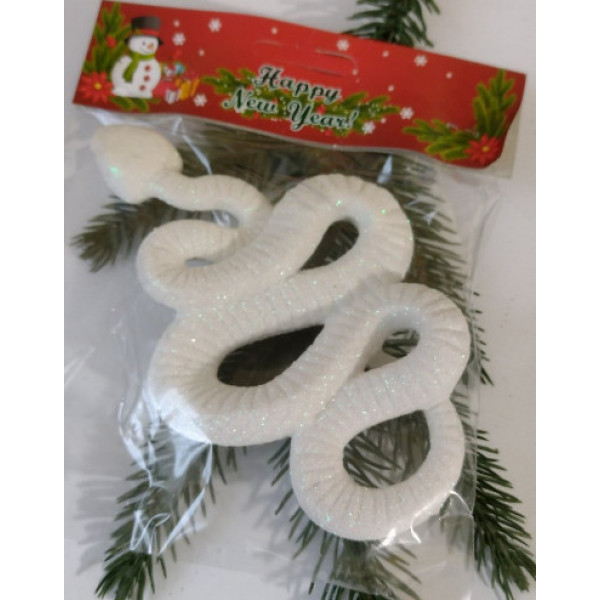 Новорічна фігура Змія оксамит