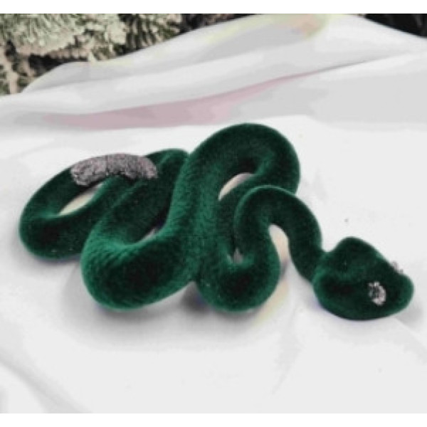 Новорічна фігура Змія оксамит