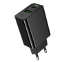 Мережевий зарядний пристрій Hoco CS95A 1USB/1USB-C QC/PD 30W (Чорний)