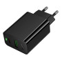 Мережевий зарядний пристрій Hoco CS95A 1USB/1USB-C QC/PD 30W (Чорний)