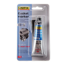 Герметик прокладок силіконовий високотемпературний прозорий 32 г  (UNIFIX) 940036