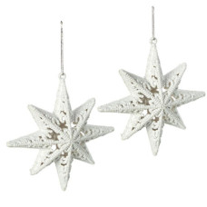 Набір ялинкових прикрас 2шт "Зірка" 12*12см HL222248