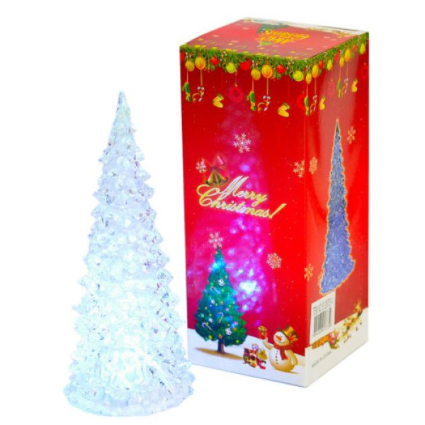 LED Ялинка прозора/зелена 17 см