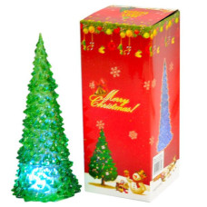 LED Ялинка прозора/зелена 17 см