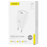 Мережевий Зарядний Пристрій Foneng EU69 USB-C Charger (PD20W) білий