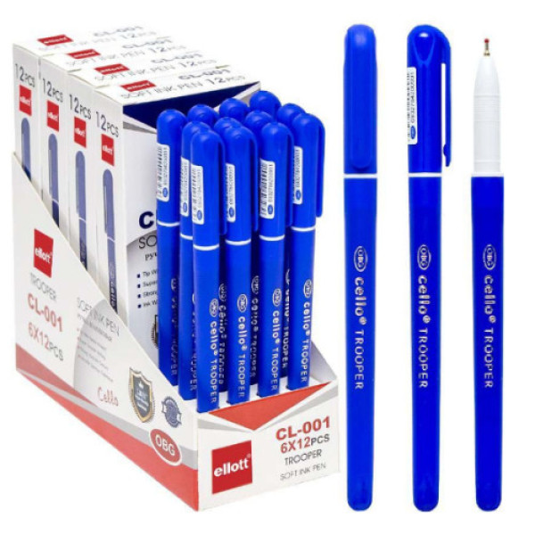 Ручка масляна "Trooper" Ellott CL001-12 синя