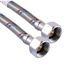 Шланг нержавіюча сталь ECO FIX 1/2"х1/2" ВВ 0,8м. EPDM (000012023)