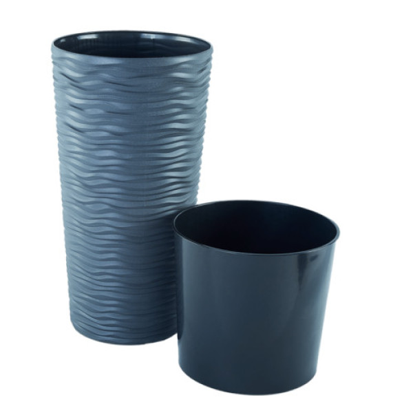 Вазон "Ф'южн" 27*51, 10л граніт