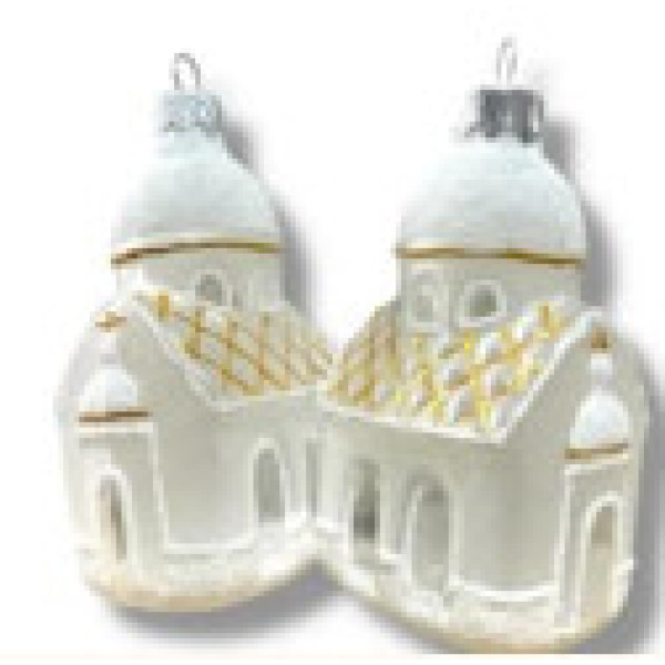 Скляна іграшка Церква 1019