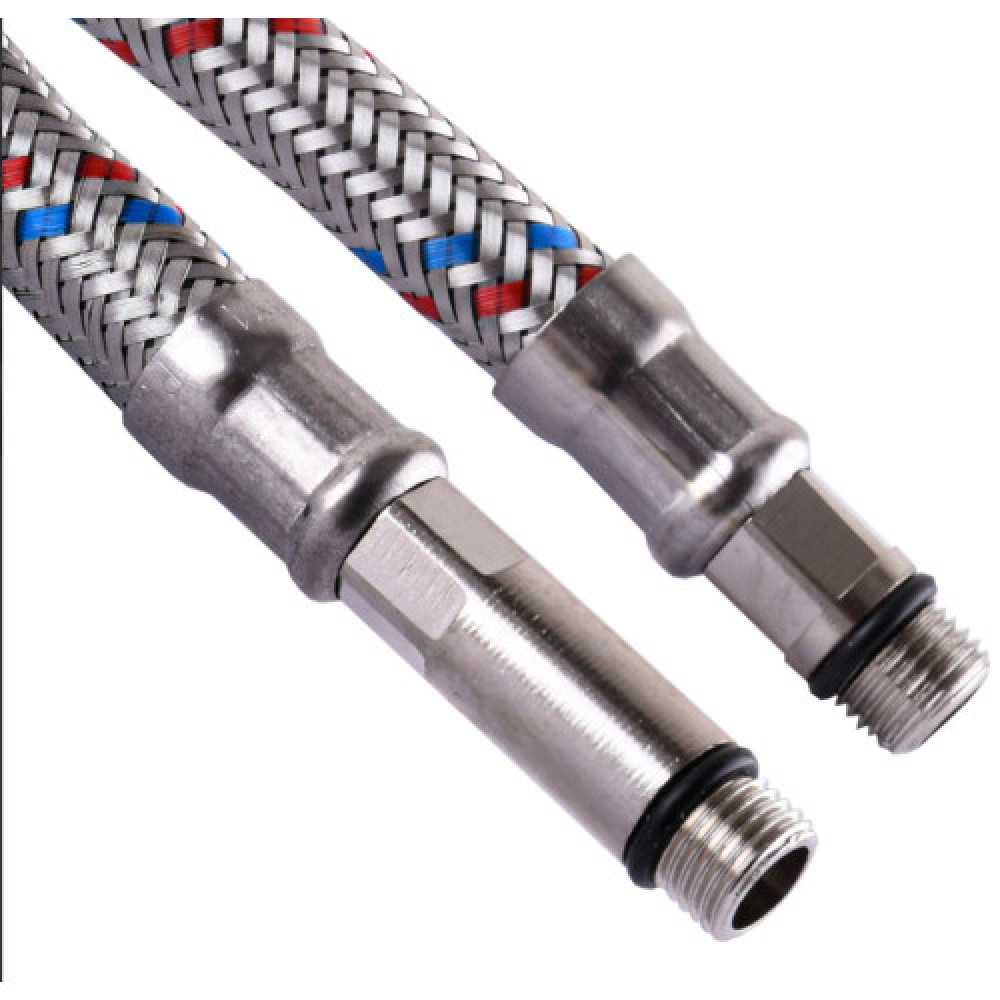 Шланг нержавіюча сталь ECO FIX М10х1/2" 0,5м. ПАРА EPDM (000012029)