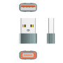 Перехідник LDNIO LC150 USB-A to Type-C (Сiрий)