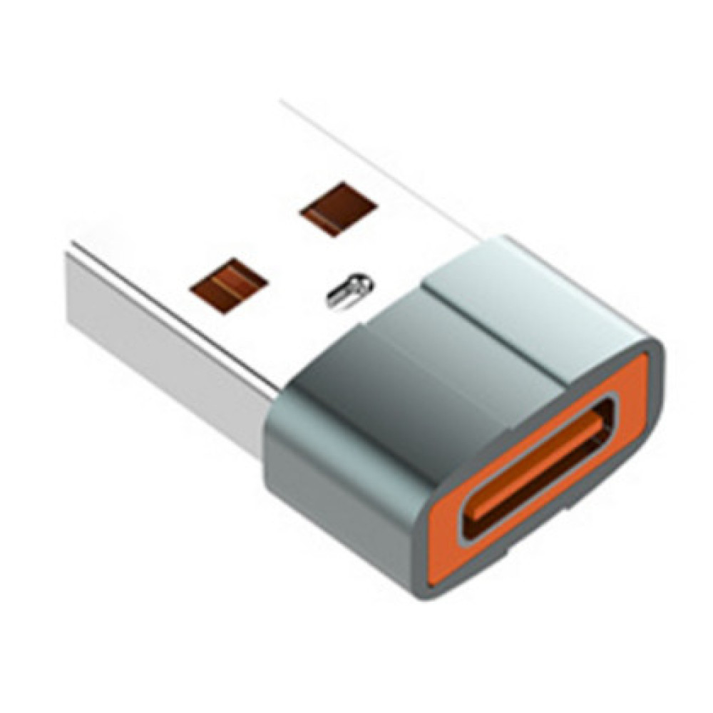 Перехідник LDNIO LC150 USB-A to Type-C (Сiрий)