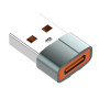 Перехідник LDNIO LC150 USB-A to Type-C (Сiрий)