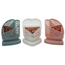 Підставка №Х-18 кух. та канц. 3розд. форма серце (12*13,5*14)см 35636