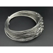 Шнурок на шию Тросик Срібло (Z-123-3) 1шт