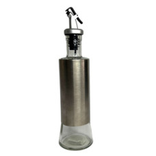 Пляшка з дозатором для олії/оцту скляна 1шт 300мл (24,5*6,5)см