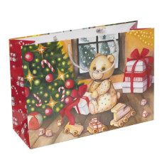 Пакет великий "Новорічний" горизонтальний 46*32*15см