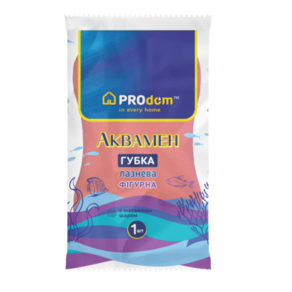 Губка банна TM Продом АКВАМЕН 262626 (50)