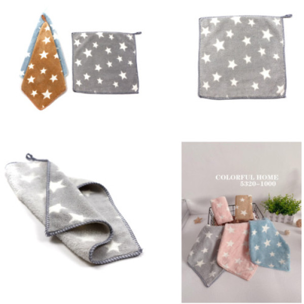 Серветки кухонні Fibra 30х30 см зірка/квіти мікс 25371 1шт