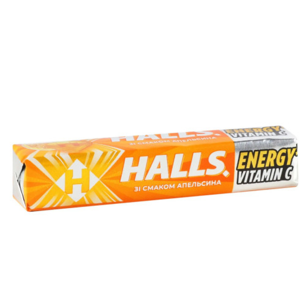 Льодяники Halls зі смаком апельсину 25 г (20)