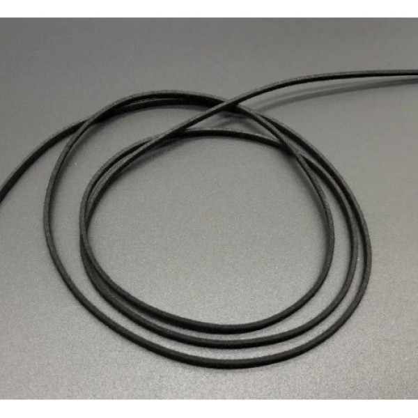 Шкіряний шнурок на шию чорний/коричневий 120см 3мм (F-001/003) 1шт