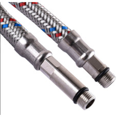 Шланг нержавіюча сталь ECO FIX М10х1/2" 0,8м. ПАРА EPDM (000012031)