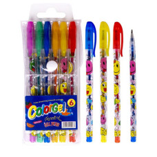 Набір ручок ароматизованих гелевих 6кол