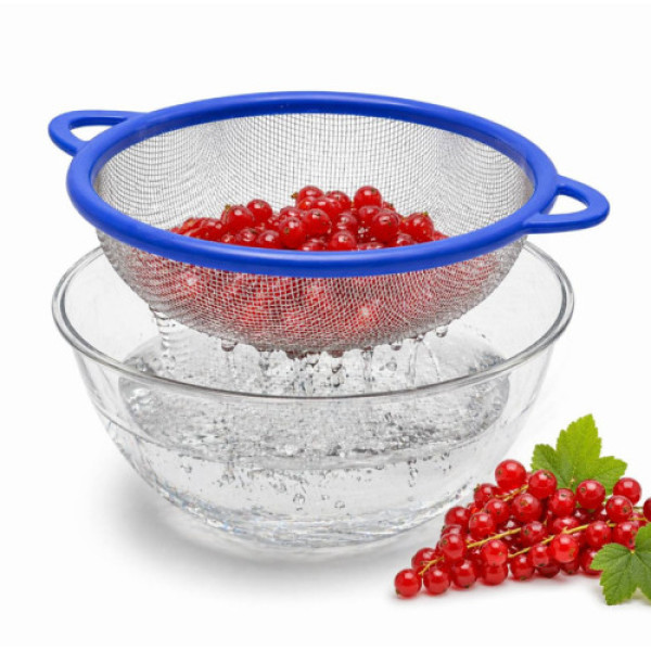 Сітка друшляк №5004-22 з пластиковими руч. 22*20см 24157