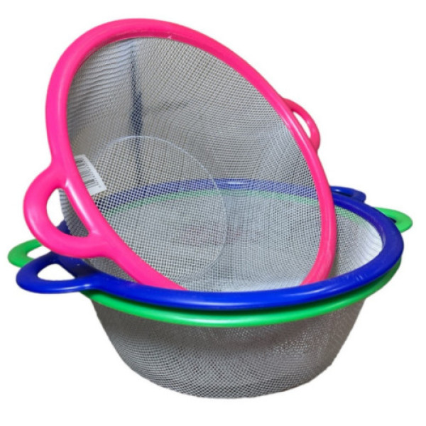 Сітка друшляк №5004-22 з пластиковими руч. 22*20см 24157