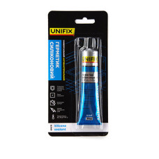 Герметик силіконовий універсальний антибактеріальний (білий) тюбик 50мл UNIFIX 951262