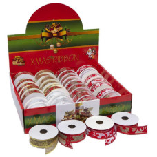 Стрічка декоративна "Новорічна" ширина 2,5см