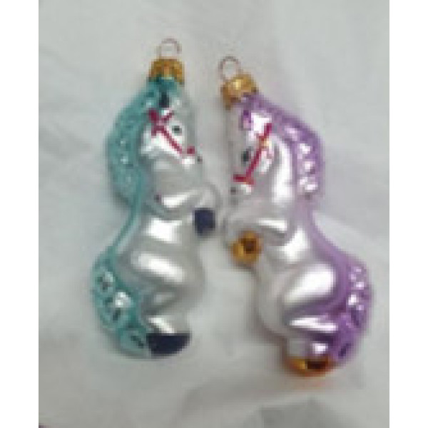 Скляна іграшка Коник на дибках 1012