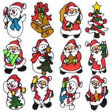 Наклейка новорічна на вікно