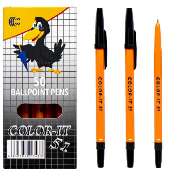 Ручка кулькова Корвина CORVINA чорна