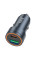 Автомобільний Зарядний Пристрій Hoco Z57A 1USB/1USB-C PD30W/QC3.0 (Сiрий)
