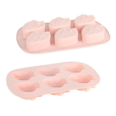 Форма силіконова «Полунички» 6шт на планшеті 26*17,5*2,5см FY-0817